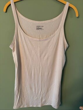 Jockey Women's Light Cream Scoop Neck Tank